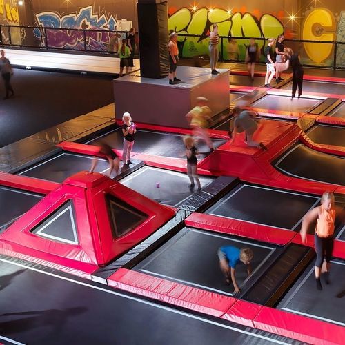 Trampolino rettangolare - SPI Global Play - quadrato / contract / da interno