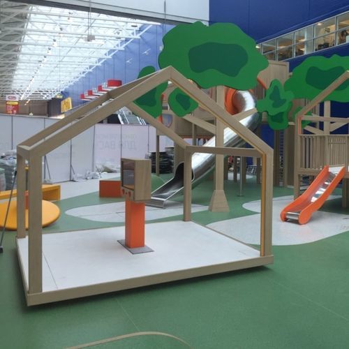 Casetta da gioco in legno - SPI Global Play - da interno / per edifici pubblici / a pavimento
