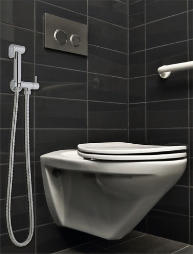 Doccetta manuale per WC - 54515 - Grandsire Paris - rotonda / in ottone cromato / in acciaio inossidabile