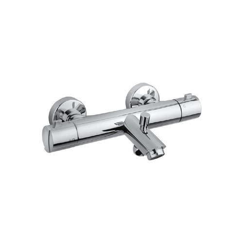 Miscelatore doppio comando per vasca - 158211 - Grandsire Paris - da parete / termostatico / in ottone cromato