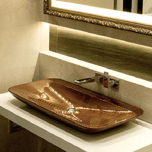 Lavabo da appoggio - PILA : 137103 - Grandsire Paris - in legno / rettangolare / senza foro