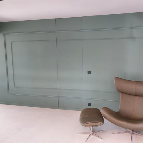 Porta invisibile - DHER - da interno / in legno / battente