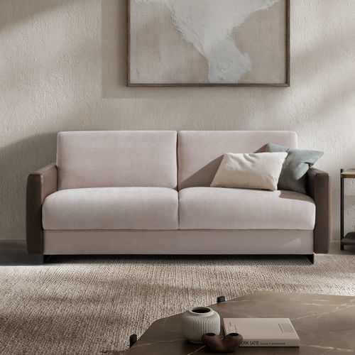 Divano modulare - Paul - SARTORIS by MAXDIVANI - letto / contemporaneo / in tessuto