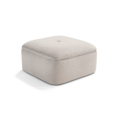 Pouf contemporaneo - Teo - SARTORIS by MAXDIVANI - in tessuto / in pelle / quadrato