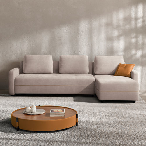 Divano letto - Moon - SARTORIS by MAXDIVANI - contemporaneo / in tessuto / con braccioli
