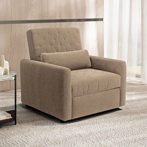 Poltrona design minimalista - OLIVIA - SARTORIS by MAXDIVANI - in tessuto / in legno / trasformabile