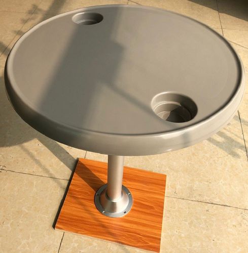 Piano per tavolo in plastica - Round - Foshan 1 Boat hardware Co. Ltd. - per barca / grigio