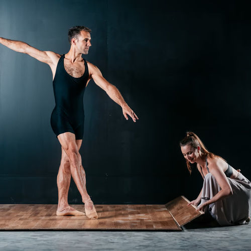 Pavimento da danza flottante - ATTIVITA - SPECTAT - in legno / in rovere / in faggio