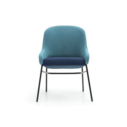 Sedia visitatore contemporanea - ASTON - TM Leader Contract - da interno / in tessuto / con supporto in metallo