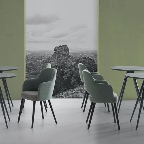 Poltrona contemporanea - AXEL - TM Leader Contract - in tessuto / in acciaio / in legno