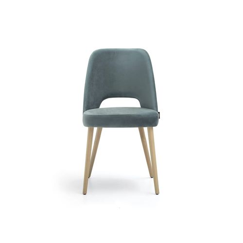 Sedia contemporanea - AXEL - TM Leader Contract - da interno / in acciaio / in legno
