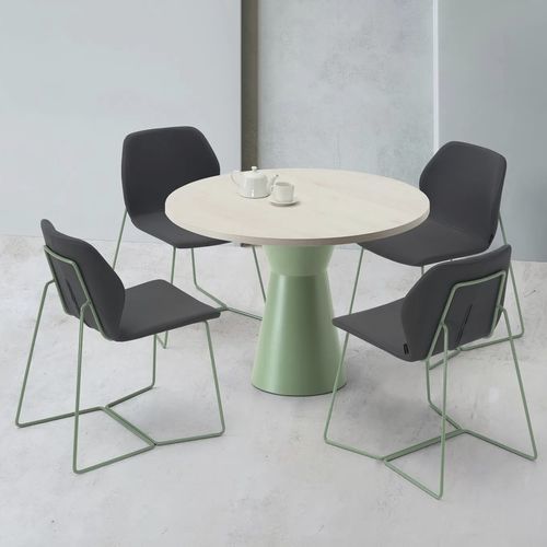 Sedia visitatore contemporanea - HANA - TM Leader Contract - da interno / in metallo / in legno