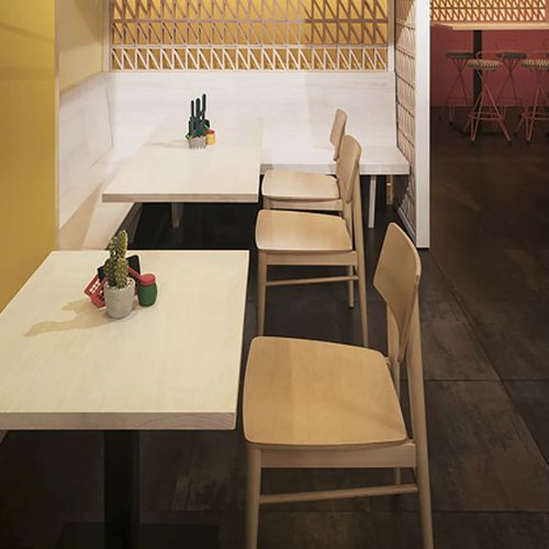 Sedia contemporanea - ILA - TM Leader Contract - da interno / in legno / in tessuto