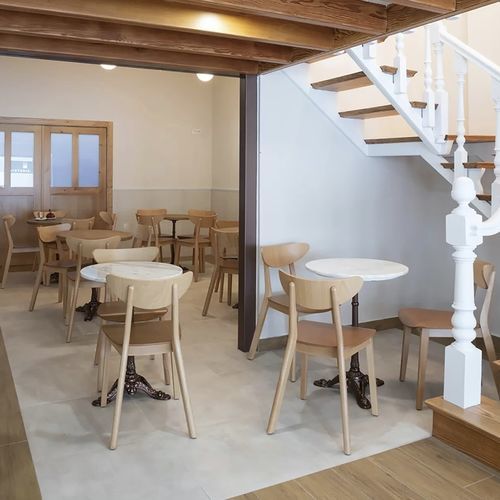 Sedia contemporanea - NEA - TM Leader Contract - da interno / in legno massiccio / in legno compensato