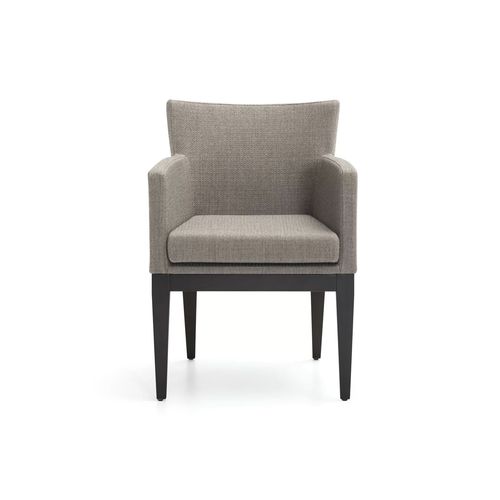 Poltrona contemporanea - ZIZA - TM Leader Contract - in tessuto / in legno / imbottita