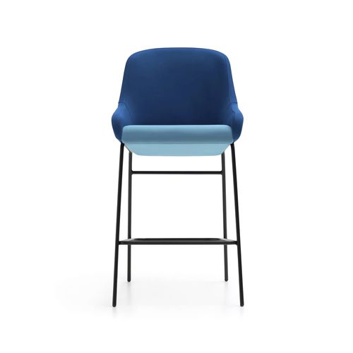 Sgabello contemporaneo - ASTON - TM Leader Contract - in tessuto / con supporto in metallo / con poggiapiedi