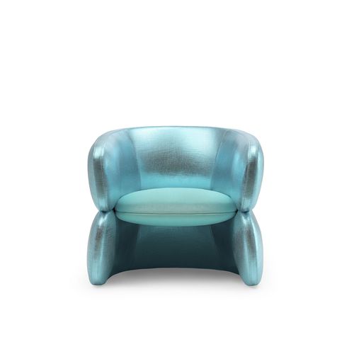 Poltrona contemporanea - CONRAD - TM Leader Contract - in tessuto / blu / contract