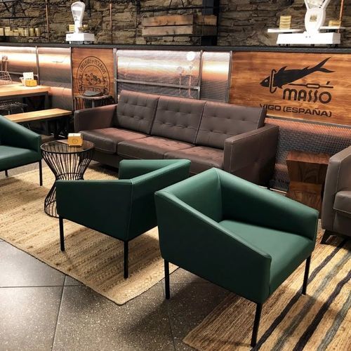Poltrona contemporanea - KELB - TM Leader Contract - in tessuto / in metallo / in legno