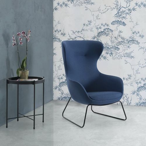 Poltrona contemporanea - LUBNA - TM Leader Contract - in poliuretano / in metallo / blu