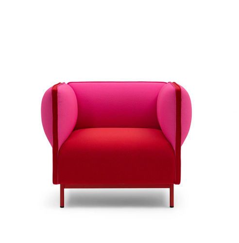 Poltrona contemporanea - PAD - TM Leader Contract - in tessuto / in metallo / verde