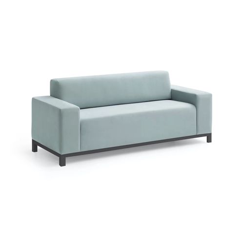 Divano contemporaneo - HOKO - TM Leader Contract - in legno / grigio / blu