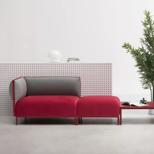 Divano contemporaneo - PAD - TM Leader Contract - in tessuto / modulare / grigio