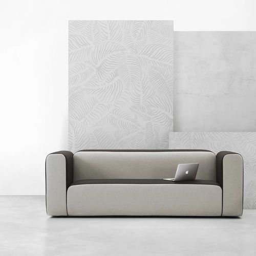 Divano contemporaneo - SUSHI - TM Leader Contract - in tessuto / modulare / grigio