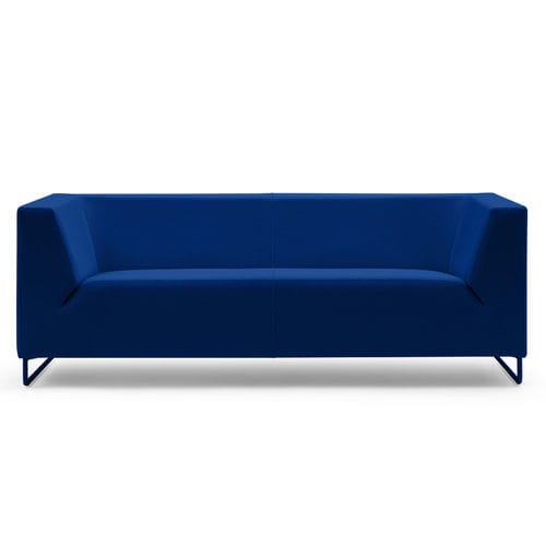 Divano contemporaneo - TEO - TM Leader Contract - in tessuto / modulare / blu