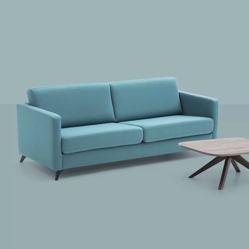 Divano contemporaneo - ZOE - TM Leader Contract - in tessuto / per cuscini / beige