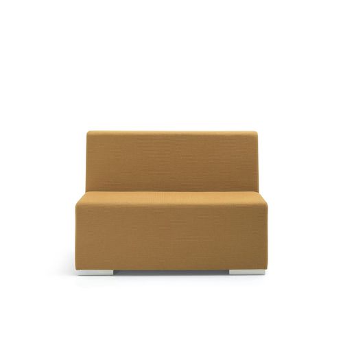 Panca contemporanea - SAGA - TM Leader Contract - in legno massiccio / in tessuto / senza schienale