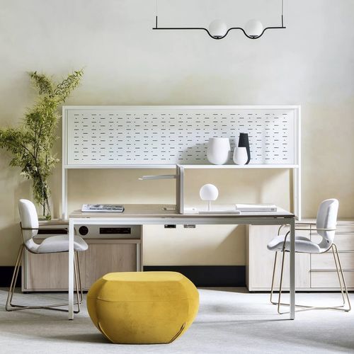 Pouf contemporaneo - MANZANA - TM Leader Contract - in tessuto / quadrato / contract