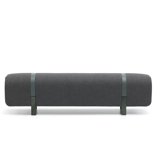 Pouf contemporaneo - MUSTANG - TM Leader Contract - in tessuto / in pino / rettangolare