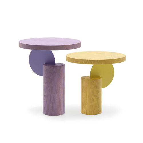 Tavolo d'appoggio contemporaneo - DAIKIRI - TM Leader Contract - in metallo / in legno / con supporto in legno