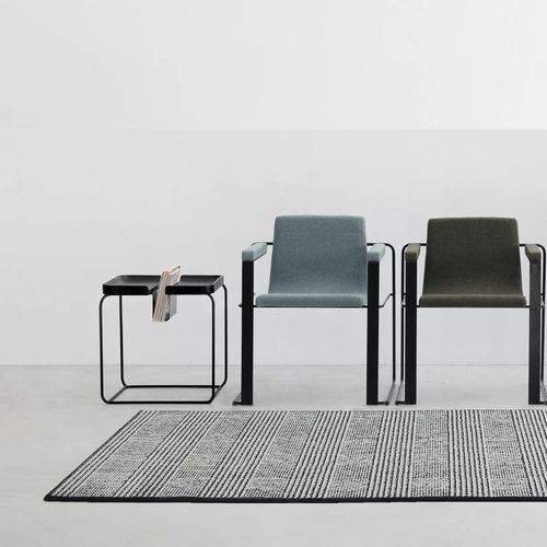 Tavolo d'appoggio contemporaneo - HERMES - TM Leader Contract - in metallo / in legno massiccio / con supporto in metallo
