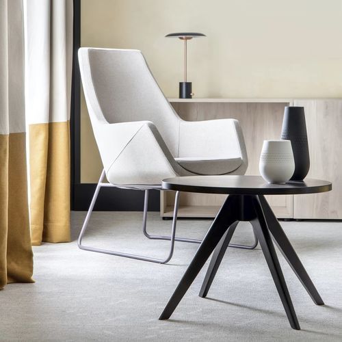 Tavolo d'appoggio contemporaneo - OUD - TM Leader Contract - in metallo / in legno / in melaminico