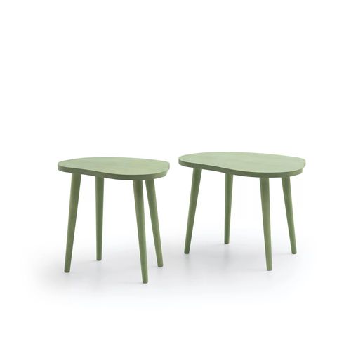 Tavolo d'appoggio contemporaneo - OVAR - TM Leader Contract - in legno / in melaminico / con supporto in legno
