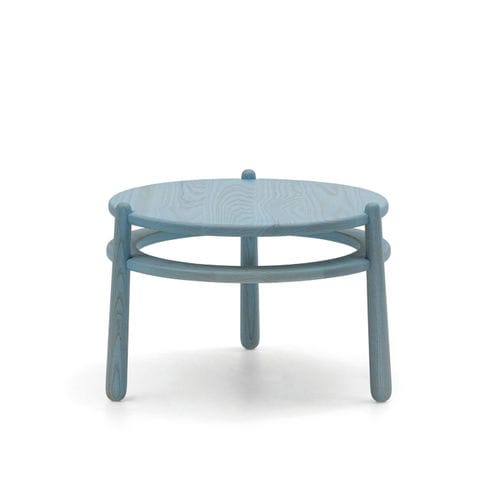 Tavolino basso contemporaneo - VOLTA - TM Leader Contract - in legno / con supporto in legno / circolare