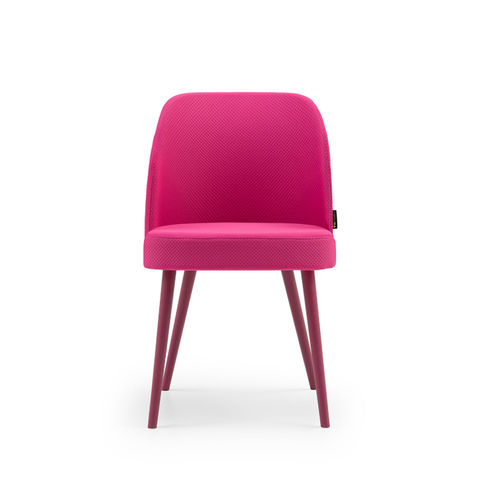 Sedia contemporanea - TULIP - TM Leader Contract - da interno / in tessuto / con supporto in legno