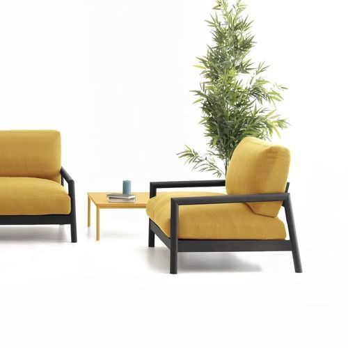 Poltrona contemporanea - EVAN - TM Leader Contract - in tessuto / in legno / per cuscini