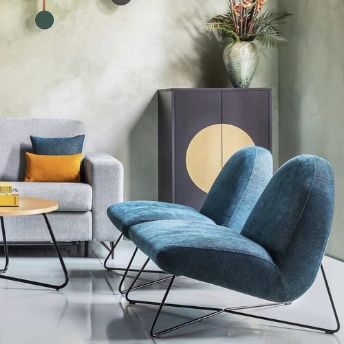 Poltrona contemporanea - CIRO - TM Leader Contract - in tessuto / in metallo / in legno