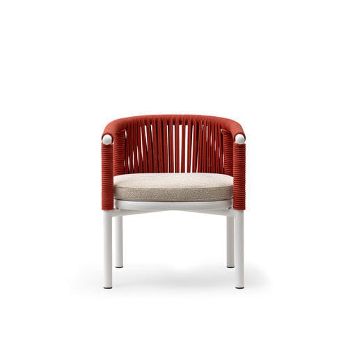 Sedia da esterno - ZIRA - TM Leader Contract - contemporanea / in tessuto / in alluminio laccato