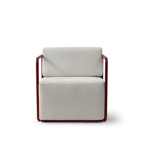 Poltrona contemporanea - VERAO - TM Leader Contract - in tessuto / in alluminio laccato / imbottita