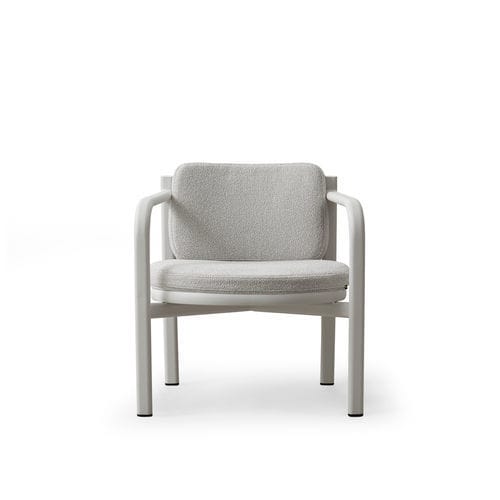 Poltrona contemporanea - LUNA - TM Leader Contract - in tessuto / in alluminio / imbottita