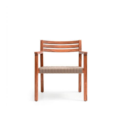 Poltrona contemporanea - ELVA - TM Leader Contract - in legno / in legno / resistente alle intemperie