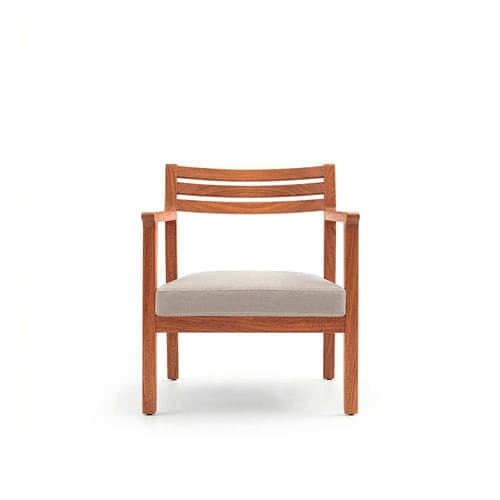 Poltrona contemporanea - ELVA - TM Leader Contract - in tessuto / in legno / imbottita