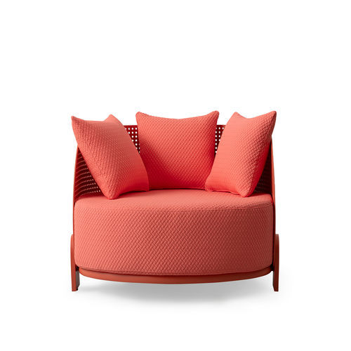 Poltrona contemporanea - BREATH - TM Leader Contract - in tessuto / in metallo / imbottita