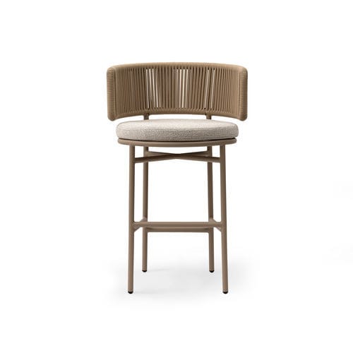 Sgabello da bar da esterno - EMBER - TM Leader Contract - contemporaneo / in tessuto / con supporto in alluminio
