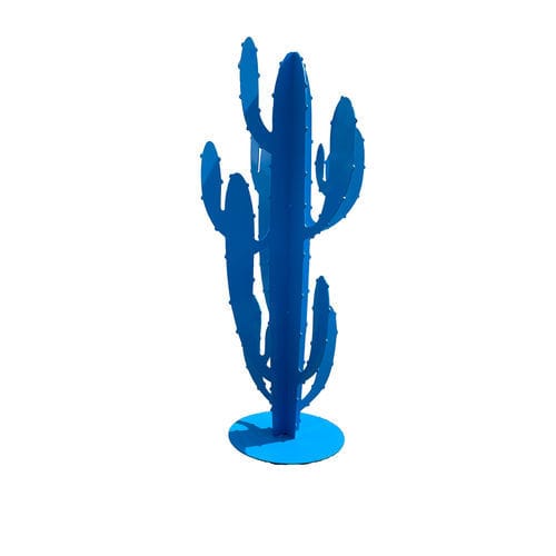 Scultura in corten - Cactus - FBC-TONTON GLOUTON - da esterno / a pavimento / blu