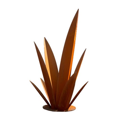 Scultura in corten - Feuille Agave - FBC-TONTON GLOUTON - da giardino / a pavimento / color rame
