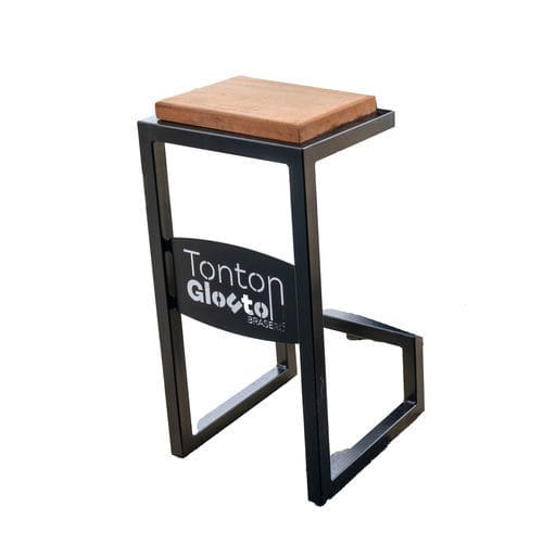 Sgabello da bar contemporaneo - FBC-TONTON GLOUTON - in legno / con supporto in metallo / cantilever